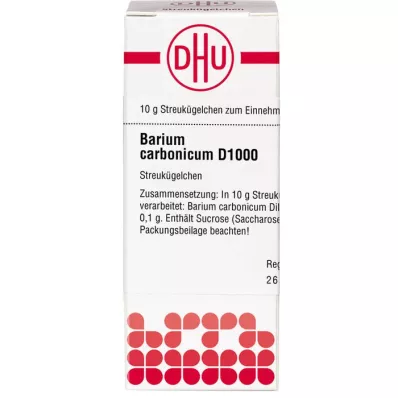 BARIUM CARBONICUM D 1000 globulek, 10 g