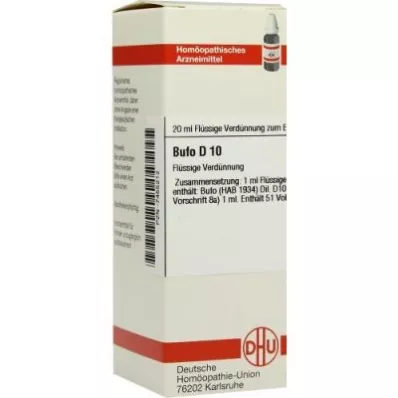 BUFO D 10 Rozcieńczenie, 20 ml