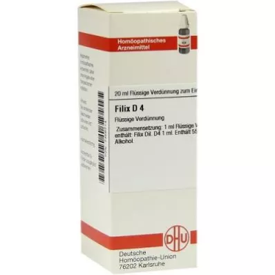 FILIX Rozcieńczenie D 4, 20 ml