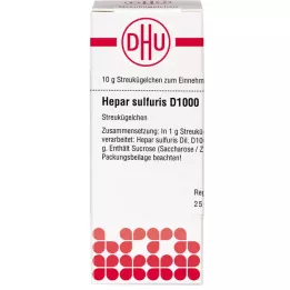 HEPAR SULFURIS D 1000 globulek, 10 g