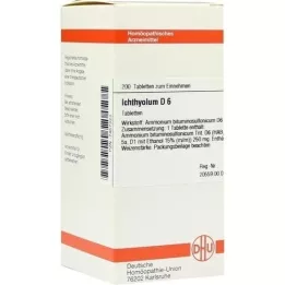 ICHTHYOLUM D 6 tabletek, 200 szt