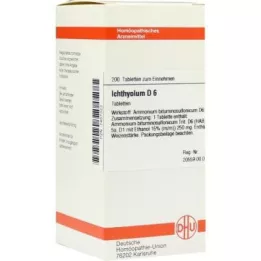 ICHTHYOLUM D 6 tabletek, 200 szt