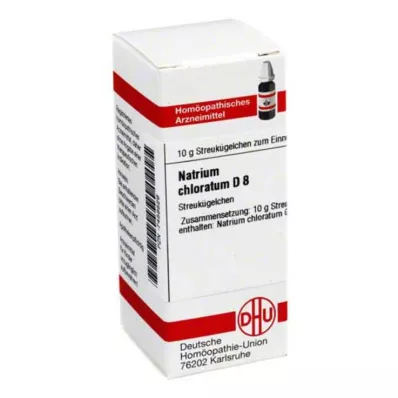 NATRIUM CHLORATUM D 8 kulek, 10 g