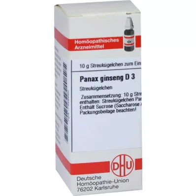 PANAX GINSENG D 3 globulki, 10 g