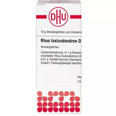 RHUS TOXICODENDRON D 1000 globulek, 10 g