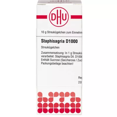STAPHISAGRIA D 1000 globulek, 10 g