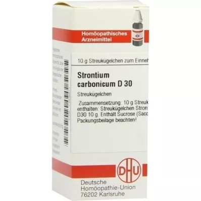 STRONTIUM CARBONICUM D 30 kulek, 10 g