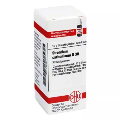 STRONTIUM CARBONICUM D 30 kulek, 10 g