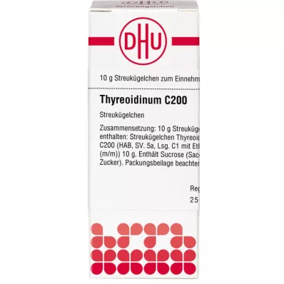 THYREOIDINUM C 200 globulek, 10 g