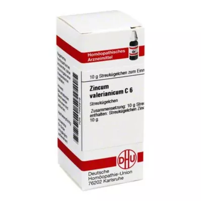 DHU Cynk walerianowy C 6 globulek, 10 g DHU Cynk walerianowy C 6 globulek, 10 g