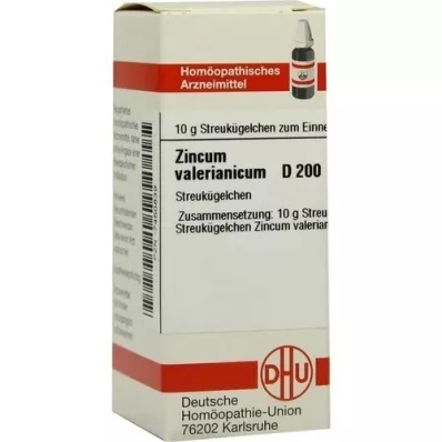 ZINCUM VALERIANICUM D 200 globulek, 10 g