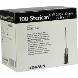 STERICAN Kaniule 22 Gx1 1/2 0,7x40 mm, 100 szt