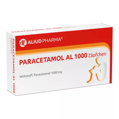PARACETAMOL AL 1000 czopków, 10 szt PARACETAMOL AL 1000 czopków, 10 szt