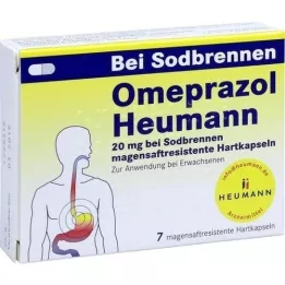 OMEPRAZOL Heumann 20 mg b.Sodbr.gastric.juice.hardc., 7 szt