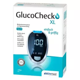 GLUCOCHECK XL Zestaw glukometrów mg/dl, 1 szt