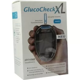 GLUCOCHECK XL Zestaw glukometrów mmol/l, 1 szt