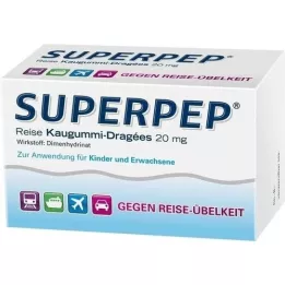 SUPERPEP Podróżne pastylki do żucia 20 mg, 20 szt
