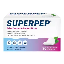 SUPERPEP Podróżne pastylki do żucia 20 mg, 20 szt