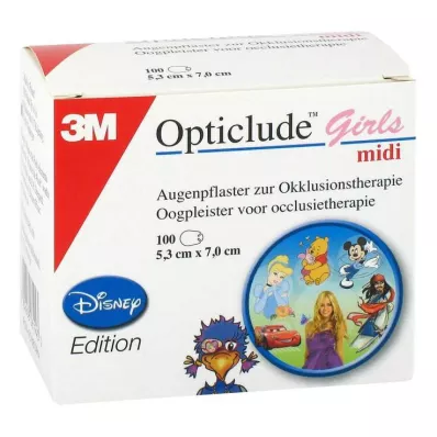 Opticlude 3M Disney Plaster Girls midi 2538MDPG-100, 100 szt