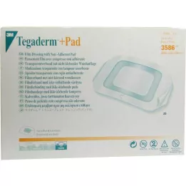 TEGADERM 3M Plus Pad 9x10 cm Ready Made 3586, 25 szt