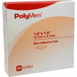 POLYMEM Wound Pad n.adhesive 5x5 cm, 20 szt