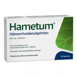 HAMETUM Czopki na hemoroidy, 10 szt