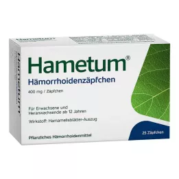 HAMETUM Czopki na hemoroidy, 25 szt