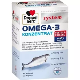 DOPPELHERZ Omega-3 koncentrat kapsułek systemowych, 120 szt