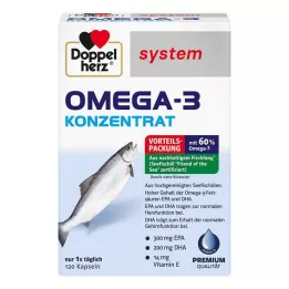 DOPPELHERZ Omega-3 koncentrat kapsułek systemowych, 120 szt