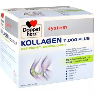 DOPPELHERZ Ampułki z systemem Collagen 11 000 Plus, 30 x 25 ml