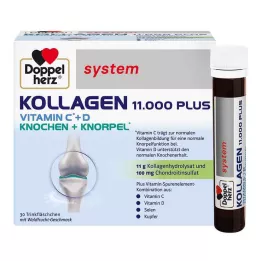 DOPPELHERZ Ampułki z systemem Collagen 11 000 Plus, 30 x 25 ml