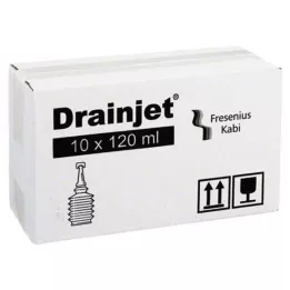 FREKA DRAINJET Roztwór soli fizjologicznej 0,9% ISO, 10 x 120 ml