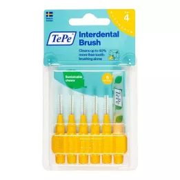 TEPE Szczoteczka międzyzębowa oryginalna 0,7 mm ISO 4 żółte, 6 szt