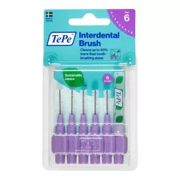 TEPE Szczoteczka międzyzębowa Original 1,1 mm ISO 6 fioletowych, 6 szt