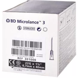 BD MICROLANCE Kaniula specjalna 22 G 1 1/2, 100 szt