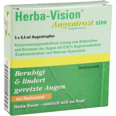 HERBA-VISION Krople do oczu Eyebright sine, 5X0,4 ml