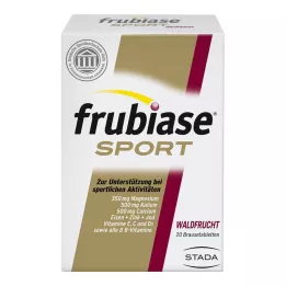 FRUBIASE SPORT Tabletki musujące z owocami leśnymi, 20 szt