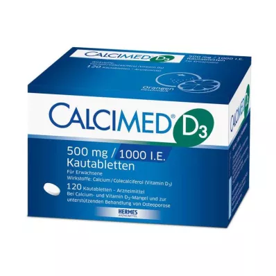 Calcimed D3 500 mg / 1000 IU tabletki do żucia, 120 szt Calcimed D3 500 mg / 1000 IU tabletki do żucia, 120 szt