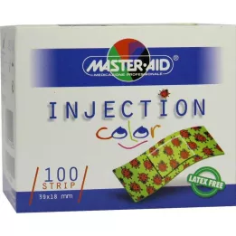 INJECTION pasek kolorowy 18x39 mm pl. dziecięcy chrząszcz, 100 szt