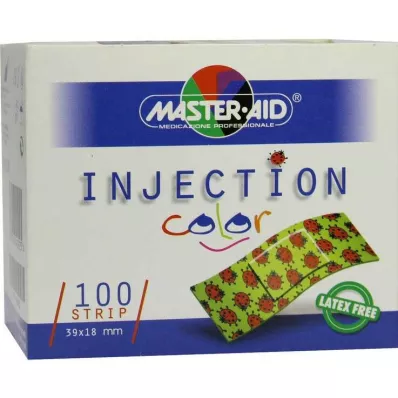 INJECTION pasek kolorowy 18x39 mm pl. dziecięcy chrząszcz, 100 szt