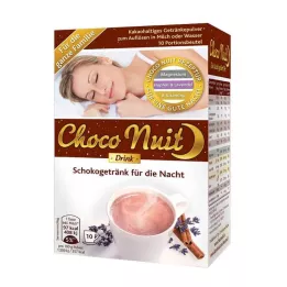 CHOCO NUIT Good Night Chocolate Drink Powder, 10 szt