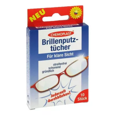 Ściereczki do czyszczenia okularów, 10 szt