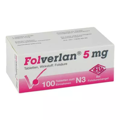 FOLVERLAN Tabletki 5 mg, 100 szt