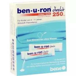 BEN-U-RON direct 250 mg granulki truskawka/wanilia, 10 szt