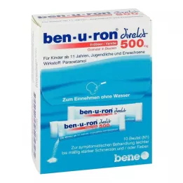 BEN-U-RON direct 500 mg granulki truskawka/wanilia, 10 szt