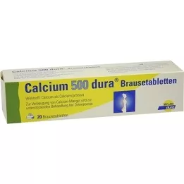 CALCIUM 500 tabletek musujących dura, 20 szt