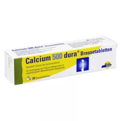 CALCIUM 500 tabletek musujących dura, 20 szt CALCIUM 500 tabletek musujących dura, 20 szt