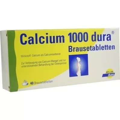 CALCIUM 1000 tabletek musujących dura, 40 szt