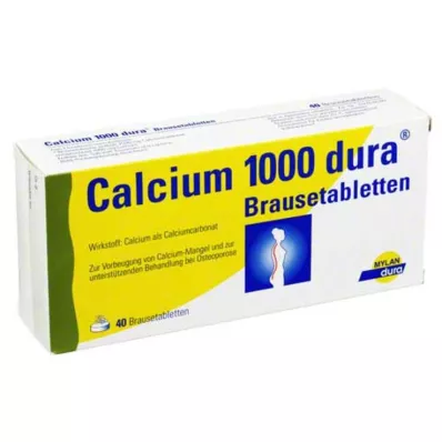 Calcium 1000 twarde tabletki musujące, 40 szt Calcium 1000 twarde tabletki musujące, 40 szt