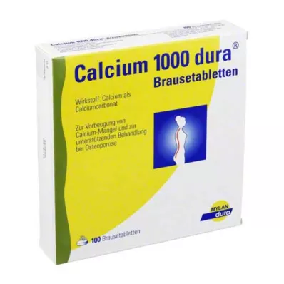 Calcium 1000 twarde tabletki musujące, 100 szt